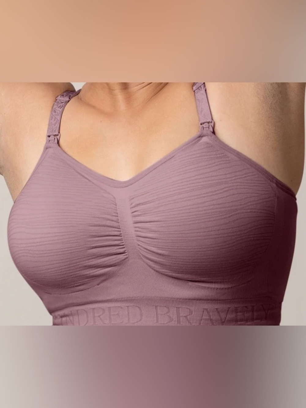 Kindred Bravely Nursing & Pumping Bra Sz M Wireless Maternity Brown Comfort Bra